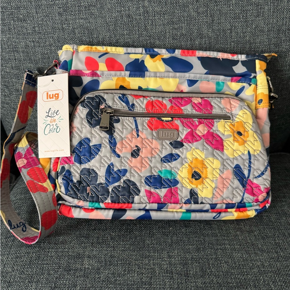 BNWT Lug Shimmy Floral Crossbody Bag - Multicolor
